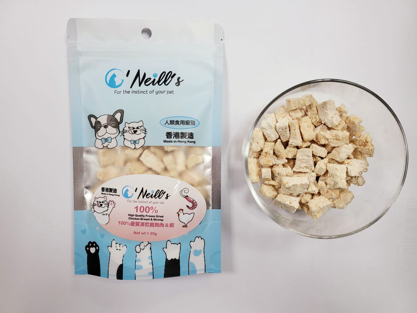 優質凍乾 - 優質雞胸肉 & 蝦