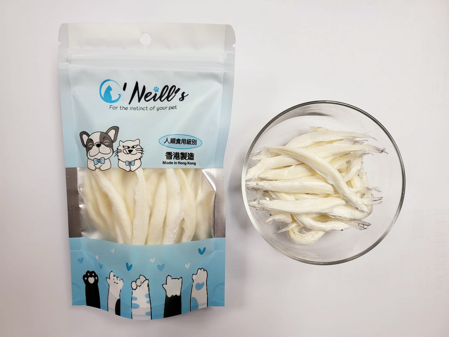 優質凍乾 - 原條白飯魚 10g
